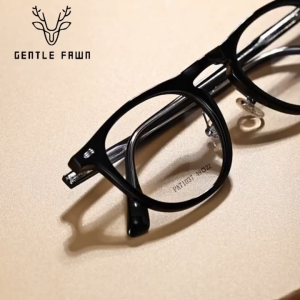 Gentle Fawn Frame Kacamata Lensa Plano Style Oval Bahan TR90+Acetate Kuat Kokoh Bisa Minus Fashion Pria Wanita 71037