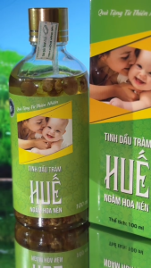 TINH DẦU TRÀM NGÂM HOA NÉN HUẾ ORGANIC CHO BÉ 1 CHAI 100ML GIỮ ẤM CHO BÉ|TẠP HOÁ LYSCO