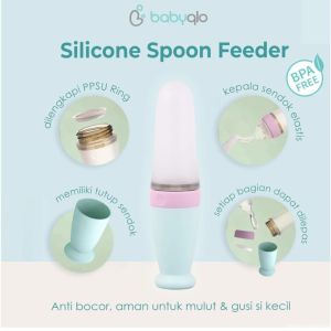 Babyqlo Silicone Spoon Feeder BTS 8001 / Perlengkapan Mpasi Bayi / Peralatan Mpasi Bayi / Botol Sendok Bayi / Botol Mpasi Bayi / Botol Makan Bayi / Botol Juice Bayi / Botol Cereal Bayi / Botol Bubur Bayi / Botol Makanan Bayi / Botol Silikon Bayi