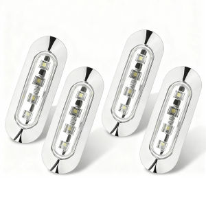 2/3/5 Chiếc Đèn LED Xanh Đỏ Thuyền Điều Hướng Đèn 12V-24V Chống Nước IP67 Tín Hiệu Thuyền Buồm Mềm Du Thuyền Cảnh Báo Bên Cột Mốc Đèn