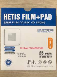 Miếng dán hút dịch vô trùng sau mổ chống thấm nước Hetis Film Pad