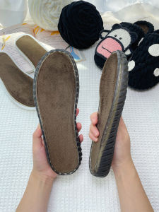 Hand-Woven Sole DIY Material Package Slipper Soles Hook Shoes Wool Crocheted Crocheted Shoes Non Slip Abrasion Resistant Kids Adult