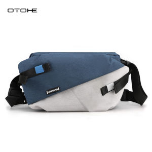 OTOHE กระเป๋ากระเป๋าสะพายข้างกระเป๋าคาดหน้าอกสำหรับผู้ชายกระเป๋ากีฬาสะพายไหล่กระเป๋าหิ้วกระเป๋าสะพายไหล่ความจุมากกระเป๋าผู้ชายกระเป๋าผู้หญิงกระเป๋าสไตล์มหาลัยสีตัดกันสำหรับผู้หญิงนักเรียนผู้ชาย