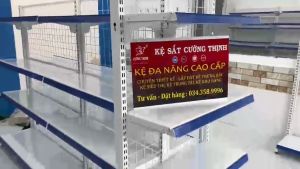 Kệ Siêu Thị Đôi  (Cao 1m2 x Dài 1m2  x Rộng 70cm x 4 Tầng)  Kệ Siêu Thị Giá Rẻ