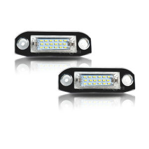 2pcs White LED light Error Free Number License Plate Lights for Volvo S80 XC90 S40 V60 XC60 S60 C70 V50 XC70 V70 LED Tag Lights