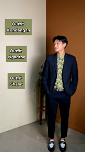 S&D PROJECT Baju Koko Muslim Albara Heritage Series Bahan Athena Warna Olive M-XL Lengan Panjang