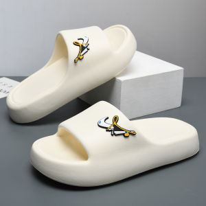 Mens Summer Outdoor Sports Thick Bottom Anti-Slip Soft Bottom Beach Casual Slippers Comfortable Wearable EVA Material