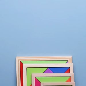 [Choo Choo Toy] Wooden Tangram Puzzle Montessori Toy Birthday Goodies Gift For Kids Mainan Tangram 七巧板 - BT114