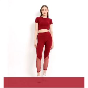 SETELAN SENAM RUBPOPSET BAJU SENAM WANITA BAJU OLAHRAGA FITNESS AEROBIK DANCE YOGA