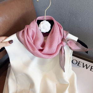 CHAOLIUTIJIE | Pink Elegant Silk Wool Stole