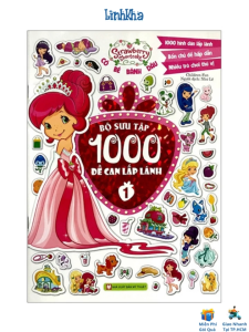 Sách Dán Hình Sticker Cô Bé Bánh Dâu - Bộ Sưu Tập Đề Can Lấp Lánh - Bộ 4 quyển lẻ tùy chọn (2-8 tuổi) - Tân Việt