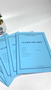 Combo 5 quyển Lý Lịch Viên Chức-HS01-VC/BNV (Chuẩn mới nhất ) theo thông tư số 07/2019/TT-BNV.