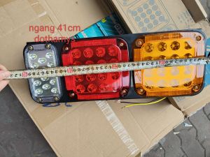 Đèn hậu 3 ngăn to 24v đèn lái sau xe tải led mã 2002 hang Silidu