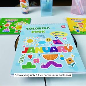 Deli Coloring Book / Buku Mewarnai Anak Ukuran Besar Kertas 120G EN077X