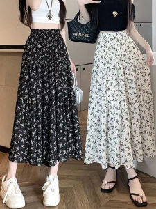 กระโปรงทรงเอลายูปานยาวปานกลางเอวสูง ทรงหลวม ผ้า PVC สำหรับผู้หญิงวัยกลางคน ฤดูร้อนปี 2025 กระโปรงทรงเอลายูปาน