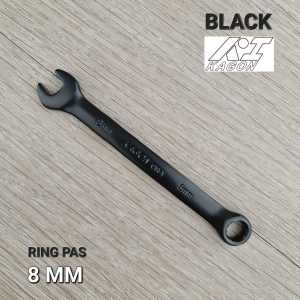 KUNCI RING PAS 8MM KI KAGON FULL BLACK HITAM CR-V 2410B