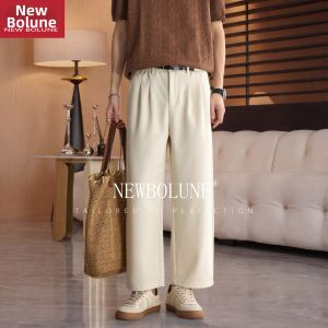 NEW BOLUNE | Vintage Style Summer Thin Loose Straight Casual Pants