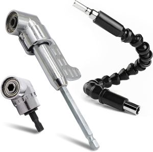 105 Degree Angle Extension Screw Driver Socket Holder Adapter Adjustable Bits Flexible Angle Extension Soft Shaft Bit Kit