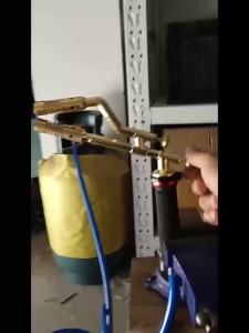 3600°F Double Head LPG Butane Welding Torch Multipurpose Tool for AC Copper Tube Welding Cow Hair Depilation and Barbecue