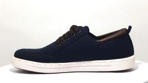 Sepatu Casual Pria Ergie Elko Kanvas Navy Sneakers Cowok Berkualitas - Navy 41