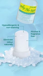 Smelly No More Roll On Deodorant 60g - Alcohol-Free & Fragrance-Free Natural Deodorant for Sensitive Skin