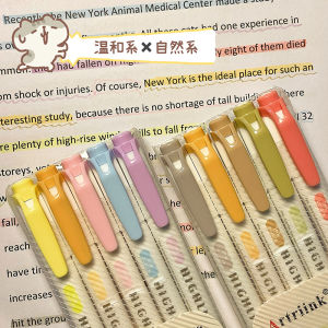 Double-Head Fluorescent Pen Childrens No-Toxic High Capacity Highlighter for Note Taking Marking Colors Cute Stationery