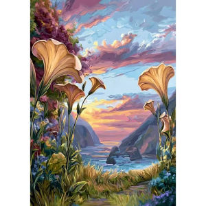 Scenic Mountain Landscape Artwork Jigsaw Puzzle 500/1000/1200/2000PCS Stress Relief Puzzle Wall Art Decor Gift Frameless