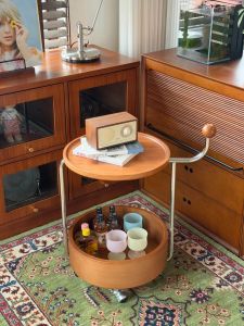 Attractive Wooden Snack Storage Trolley