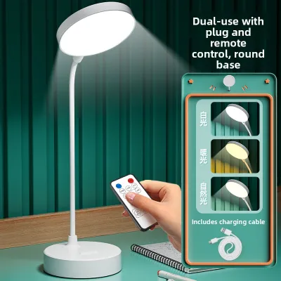 Eyesight Protection Book Clip Desk Lamp Student Dormitory Clip-On Bedside Touch Charging Night Light Super Long Battery Life
