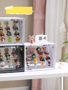 Popmart Display Box Acrylic Display Case With Removable Shelf For Lego Blind Box Figurine