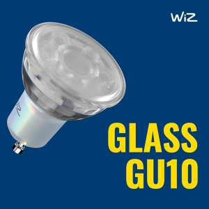 WiZ Smart Wi-Fi Tunable White & RGB GU10 Glass Bulb | 50W | Voice/ App Control (Google & Alexa)