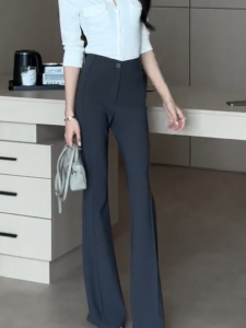 MANMI | Quần Tây Dập Ly Cao Waisted Giảm Mỡ