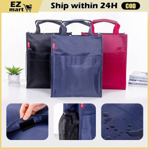 A4 Portable File Bag Waterproof Canvas Oxford Cloth Multi-layer Information Bag File Folders Business Documents Bags Handbag