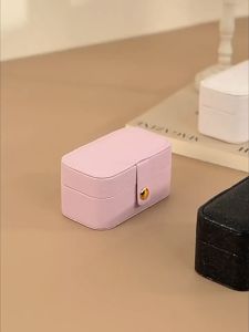 MS/Jewelry Storage Box Leather Storage Earrings Necklace Ring Jewelry Portable Travel Women Jewelry
