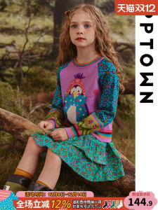 Áo Len Dệt Kim Dài Tay Cho Bé Gái Áo Len Dệt Kim Họa Tiết Pinguin Thời Trang Thu Đông Cho Trẻ Em