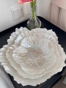 ชามคริสตัลสไตล์ยุโรปสำหรับใส่ผลไม้และของดื่มบ้านๆ สวยงาม เรียบง่าย ใช้งานได้หลากหลาย ที่วางของตกแต่งบ้าน