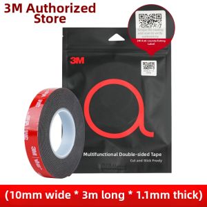 3M High-Adhesion Double-Sided VHB Tape Black Thick Foam Waterproof No Drill No Trace Heavy Duty Bonding for Walls Cars Home Improvement