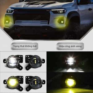 2 Đèn Sương Mù LED Màu Đen Cho Chevrolet Colorado 2023-2024 Buick Encore GX 2020-2024 Silverado 2500 2024 Trailblazer 2021-2023 - Cụm Đèn Sương Mù Cản Trước