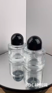 Transparent Glass Perfume Bottle Refillable Empty Spray Container Travel-Friendly Minyak Wangi Botol with Spray Cap