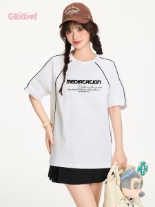 Gbiaior | Striped Patchwork T-Shirt Blending Casual and High-End