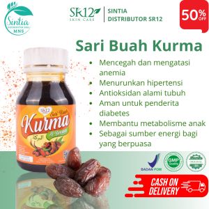 SR12 Sari Buah Kurma Asli Obat Madu Herbal Penurun Darah Tinggi Serta Melancarkan Pencernaan 350gr