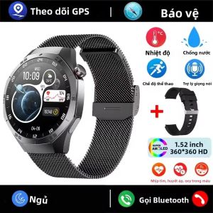 Đồng Hồ Thông Minh GT5 Pro Màn Hình AMOLED GPS Theo Dõi Nhịp Tim Gọi Bluetooth Chống Nước Dành Cho Nam Nữ Tích Hợp Chức Năng Theo Dõi Sức Khỏe Và Giấc Ngủ