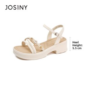 Josiny | Woven Fashion Beaded Sandals Women
