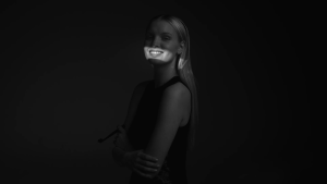 Curaprox Black is White Hydrosonic | Sonic Whitening Toothbrush | Activated Carbon | Up to 84000 Movements/Min