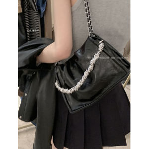 Niche Style Chain MiuMiu Bag Bag Female 2023 Fall and Winter New Arrival Tide Retro Underarm Bag Easiest for Match Ins Shoulder Messenger Bag