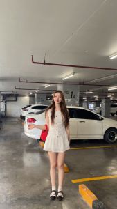 SLYQ 💗 HEART BUTTON OPEN BACK BOW DRESS เดรสกระดุมหัวใจเปิดหลัง เนื้อผ้ายีนส์