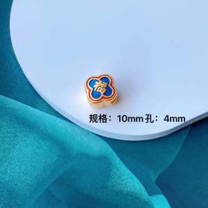 Charm Nepal titan vàng nhà Phật bền đẹp không đen gỉ mic vòng