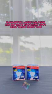 Lampu LED Halogen 5 Watt MR16 E27 / Spotlight Spot Tusuk Sorot COB / Merk Hakamitsu