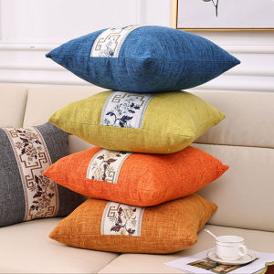 30x50/40x40/45x45/ Light Luxury Cotton Linen Embroidered Pillowcase New Home Decoration Sofa Cushion Cover (Without Core)