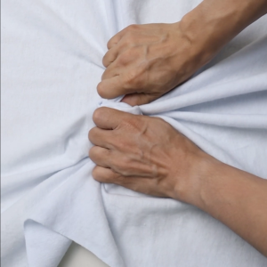 ผ้าสำลี เนื้อหนา สีขาว หน้ากว้าง 36 นิ้ว ผ้าเมตร ผ้าหลา - สีขาว